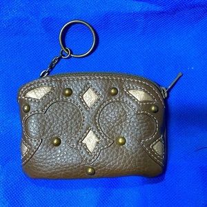 Leather Coin Purse Key Chain